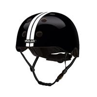 Melon »Straight White Black« Lichtgewicht en coole fietshelm voor dames, heren en kinderen met maximale bescherming Grootte XL-XXL (52-58 cm) zwart Wit Strips