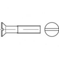 TOOLCRAFT TO-5361477 Verzonken schroeven M6 12 mm Sleuf RVS A4 200 stuk(s)