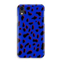 Blue Leopard: iPhone XR Volledig Geprint Hoesje - thumbnail