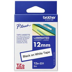 Brother TZe-131 Labeltape Tapekleur: Transparant Tekstkleur: Zwart 12 mm 8 m