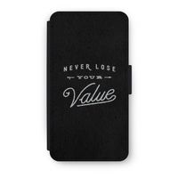 Never lose your value: iPhone XS Flip Hoesje