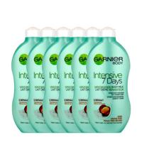 Garnier Body Intensive 7 Days voedende bodymilk Karité boter - 6x 400ml multiverpakking