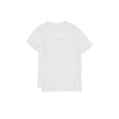 HEMA T-shirt (set van 2) wit