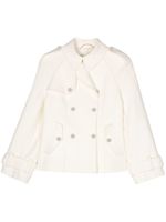 Ermanno Scervino trench court à boutonnière croisée - Tons neutres