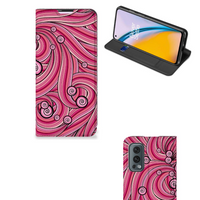 OnePlus Nord 2 5G Bookcase Swirl Pink