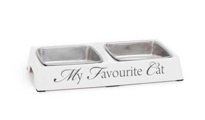 DBL Dinerset My Favourite Cat - Wit - 24x12x4cm