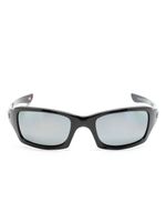 Oakley lunettes de soleil teintées à monture carrée - Noir