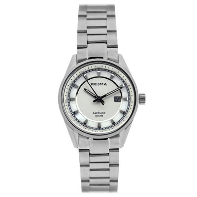Prisma P.2040 Horloge Decade staal zilverkleurig 31,5 mm Prisma P.2040 Horloge Decade staal zilverkleurig 31,5 mm