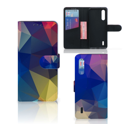 Xiaomi Mi 9 Lite Book Case Polygon Dark Xiaomi Mi 9 Lite Book Case Polygon Dark