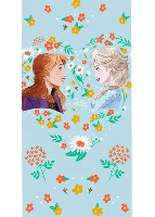 Frozen strandlaken Anne & Elsa 70 x 140 cm - thumbnail