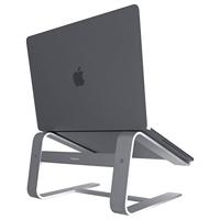 MacAlly, A-stand, aluminium laptopstandaard voor Apple MacBook, MacBook Air, MacBook Pro en andere laptops tussen 10 en 17 inch grijs - Space Gray