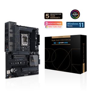 Asus PROART B660-CREATOR D4 Moederbord Socket Intel 1700 Vormfactor ATX Moederbord chipset Intel® B660