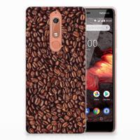 Nokia 5.1 (2018) Siliconen Case Koffiebonen