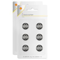 Batterijen Shell knoopcel - CR2032 - 12x stuks - Lithium - thumbnail