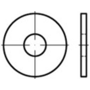 Onderlegring 15 mm 44 mm RVS A4 100 stuk(s) TOOLCRAFT 1067669