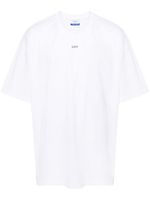 Off-White logo-stamp cotton T-shirt - Blanc