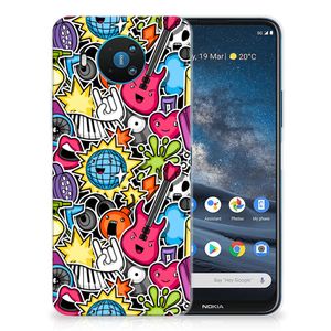 Nokia 8.3 Silicone Back Cover Punk Rock