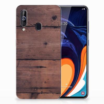 Samsung Galaxy A60 Bumper Hoesje Old Wood Samsung Galaxy A60 Bumper Hoesje Old Wood