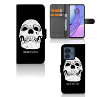 Telefoonhoesje met Naam Motorola Edge 40 Skull Eyes