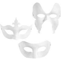 Creativ Company Maskers Wit, 12st. - thumbnail