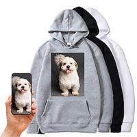 unisex op maat gemaakte hoodies grafische prints 3D-print basic casual lente herfst streetwear hoodie gepersonaliseerd valentijnscadeau op maat gemaakt Lightinthebox - thumbnail