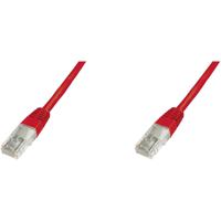 Digitus DK-1511-005/R RJ45 Netwerkkabel, patchkabel CAT 5e U/UTP 0.50 m Rood 1 stuk(s) - thumbnail