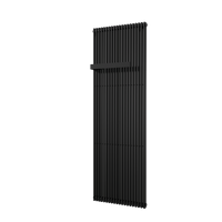 Vipera Corrason enkele badkamerradiator 60 x 180 cm centrale verwarming mat zwart zijaansluiting 2.059W