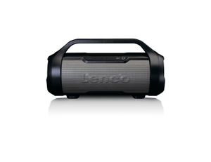 Lenco SPR-070BK Bluetooth luidspreker AUX, FM radio, USB, Spatwaterdicht, SD Zwart