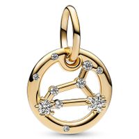 Pandora 762725C01 Hangbedel Leeuw Zodiac zilver-zirconia goudkleurig-wit