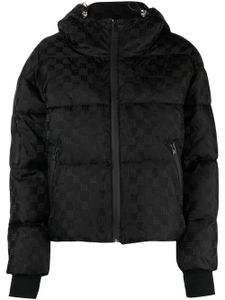 MISBHV monogram-print hooded ski jacket - Noir