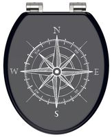 MDF WC-bril COMPASS met soft-close
 - 80132