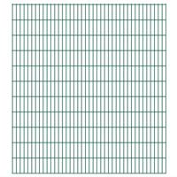 vidaXL Dubbelstaafmatten 2,008x2,23 m 18 m (totale lengte) groen
