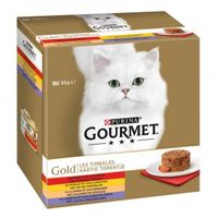 Gourmet Gold 8-Pack Hartig Torentje kattenvoer 96 x 85 g