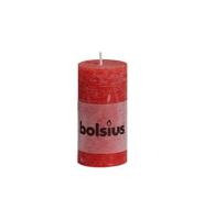 Bolsius Rustiek Stompkaars 100/50 Rood (1st)