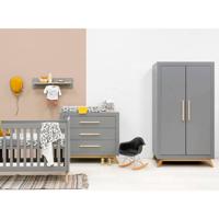 Bopita 3-delige babykamer Grey/Natural Fenna