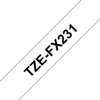 Brother TZe-FX231 Labeltape flexibel Tapekleur: Wit Tekstkleur:Zwart