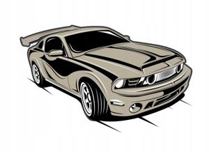 Muursticker - Ford Mustang Sportwagen