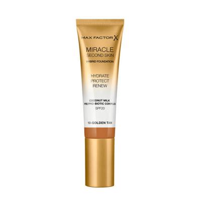 Max Factor Miracle Second Skin Foundation - 10 Golden Tan Max Factor Miracle Second Skin Foundation - 10 Golden Tan