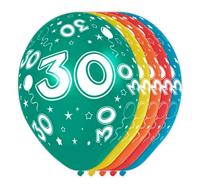 Folat - 30 Jaar Verjaardag Ballonnen 5 stuks
