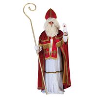 Sinterklaas kostuum - inclusief luxe krul staf 203 cm - thumbnail