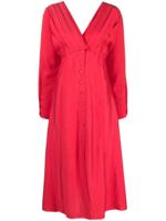 Cult Gaia Geplooide midi-jurk - Roze