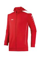 JAKO Heren jas met capuchon Copa jas met capuchon, rood/wit, M