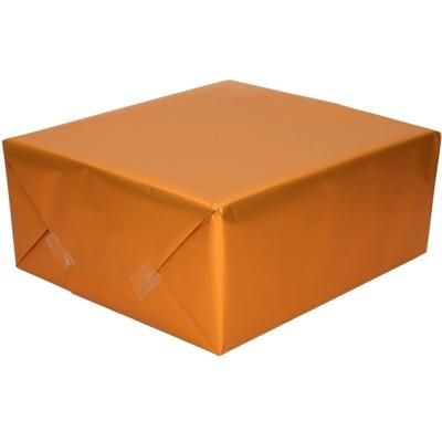 2x Luxe Inpakpapier/cadeaupapier Oranje Zijdeglans 150 X 70 Cm - Cadeauverpakking Kadopapier 2x Luxe Inpakpapier/cadeaupapier Oranje Zijdeglans 150 X 70 Cm - Cadeauverpakking Kadopapier
