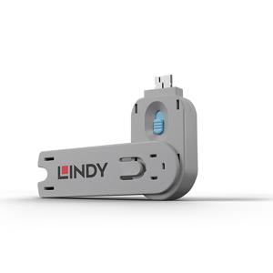 Lindy 40622 poortblokker Poortblokkeersleutel USB Type-A Blauw Acrylonitrielbutadieenstyreen (ABS) 1 stuk(s)