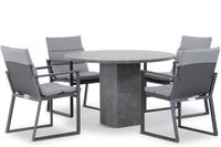 Lifestyle Treviso/Graniet 120 cm dining tuinset 5-delig - thumbnail