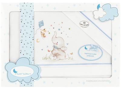 Interbaby bedtextiel olifant 85 x 55 cm katoen Interbaby bedtextiel olifant 85 x 55 cm katoen