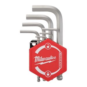 Milwaukee Accessoires Inbussleutel set kort (9-delig) - 4932492399