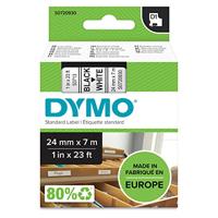 DYMO originele D1 labels | zwarte afdruk op wit | 24 mm x 7 m | zelfklevende labels voor LabelManager labelprinters