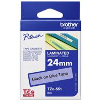 Labeltape Brother TZe, TZ TZe-551 Tapekleur: Blauw Tekstkleur:Zwart 24 mm 8 m - thumbnail