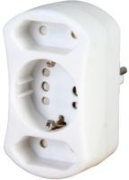 Kopp DUOversal netstekker adapter Type F Type C (Europlug) Wit - thumbnail